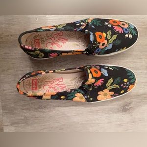 Rifle paper company KEDS platform sneakers